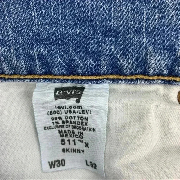 Levi’s 511 slim fit skinny jeans 30x32 - Picture 4 of 9